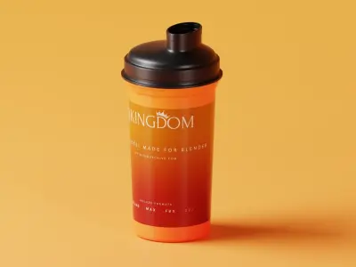 Protein Shaker  Low-poly 3D model