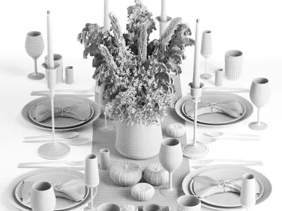 tableware set17 3D model