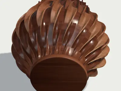 V 3   Flower vase 3D print model