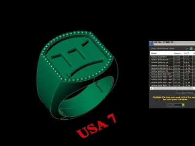 Gemini Ring Version 2 For Print STL 3D print model