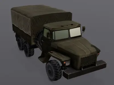 Load Truck 3D Model  Low-poly 3D model