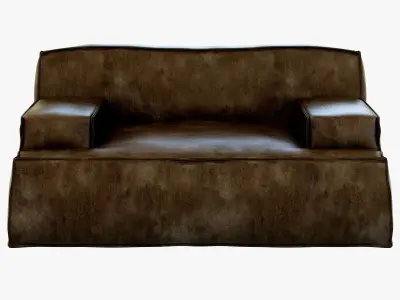 Baxter Damasco Love Seat 3D model