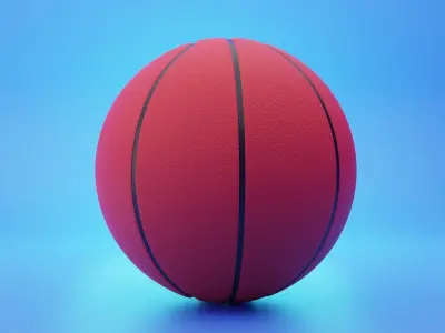 Basketball 3D Modeling Low-poly 3D model