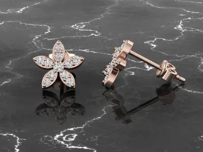 Jewelry Earring 3D print model