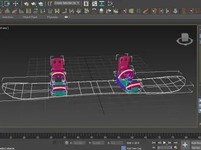 skateboard PBR 3D model with Texture  3D model