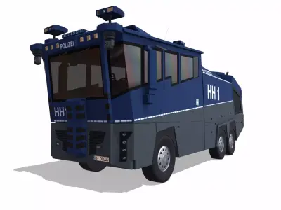 Wasserwerfer WaVe10 Low-poly 3D model