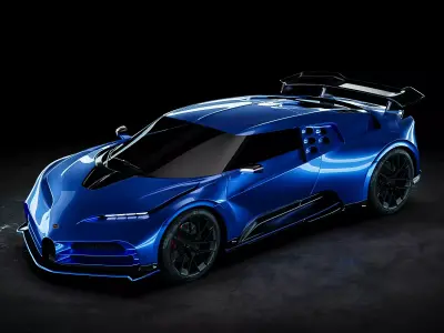 Bugatti Centodieci 2020 Studio 3D model