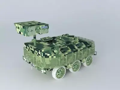 ARGO DEFENCE INDUSTRIES ADI  JLTV Scorpion MK 1 w wire cage a... 3D model