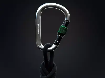 Climbing Carabiner 3D model