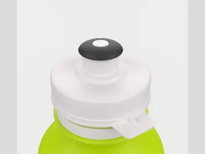 Fitness Bicycle Water Bottle 700ml Low High Poly 3D model