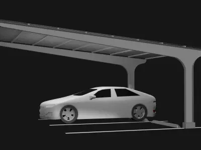 Carport 25U05 3D model