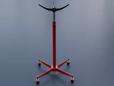 CLARKE CTJ30 300KG TRANSMISSION JACK 3D model