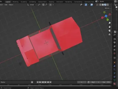 3d lowpoly car game asset 3d 3D model