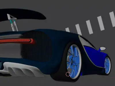 Bugatti Chiron 2017 3D model