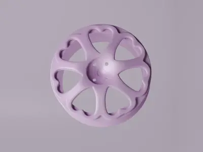 Heart Shaped Rim 3D model