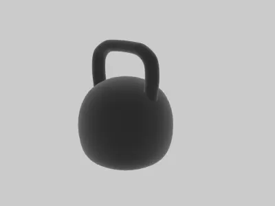 set of low poly models for the gym Low-poly 3D model