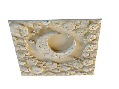 mural decor set wall panel 15 3D model
