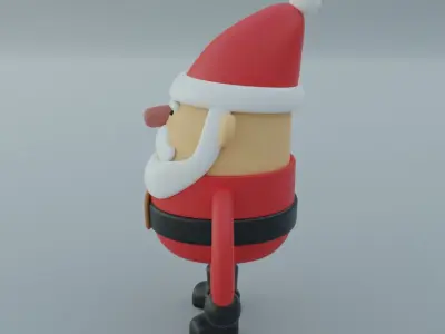 Toy santa 3D model for 3D print 3D print model