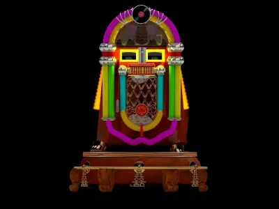 Jukebox old fashioned 3D model
