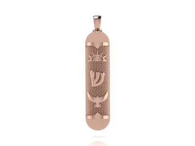 Mezuzah Pendant 3D print model