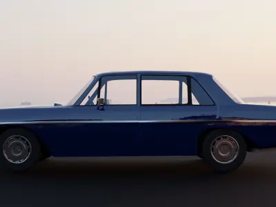 mercedes benz 300sel 63 1972 3D model Low-poly 3D model