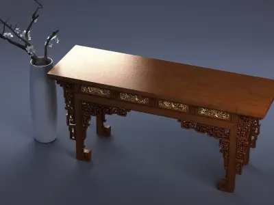 cabinet cabinet wardrobe sofa bed table bookshelve 3D model