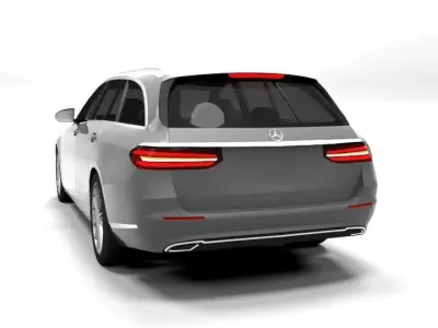 MERCEDES E CLASS 2017 ESTATE LOWPOLY Low-poly 3D model
