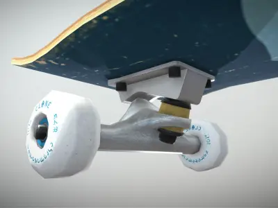 Alien Workshop Skateboard Low-poly 3D model