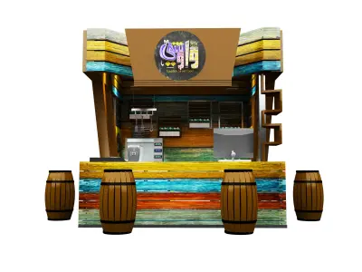 Booth Exhibition Stand a156a 3D model