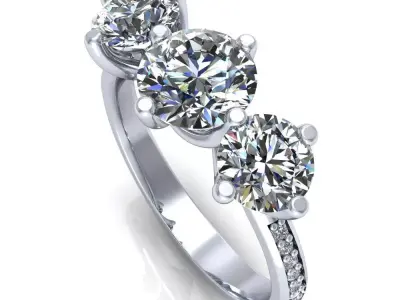 luxury ring  3D print model purchase