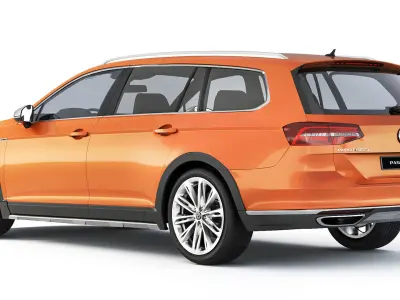 Volkswagen Passat Alltrack B8 2015 3D model