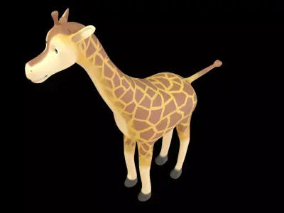 Giraffe  Low Poly 3D Model 3D model