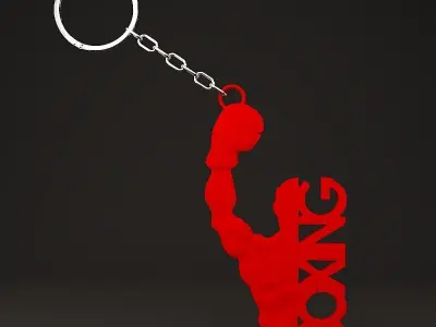 Boxer Keychain 3D print model