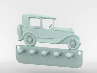 Old Car Keys Hanger 3D print model