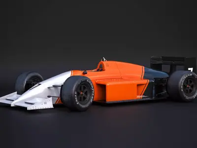 Generic F1 Car - 1980 3D model