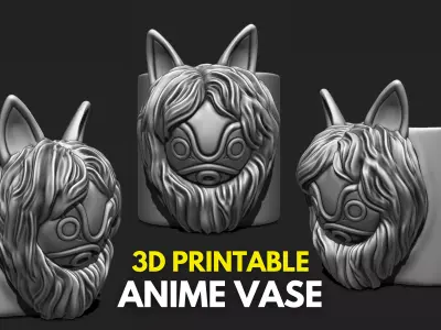 Anime Vase - Stuff Holder - 02 3D print model