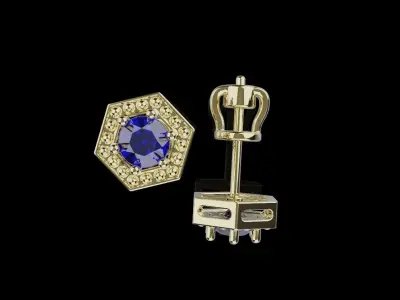 Earrings 007 3D print model