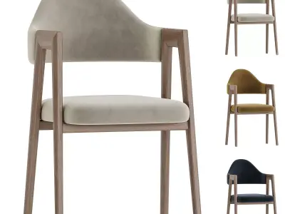 luxury dining chair 3D model