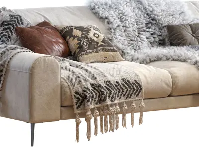 Joy shaped corner sofa 3D model