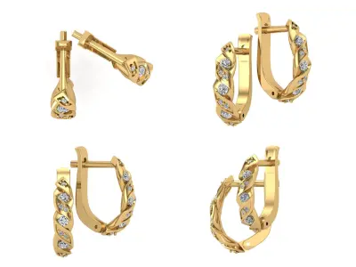 Earrings od82 3D print model