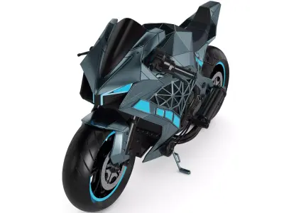 Dual Sport Motorcycle 3D model