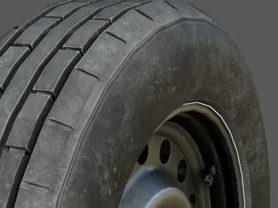 Car Wheel Low-poly 3D model by sanchiesp from CGTrader