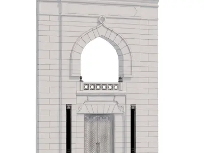 Arabic turkish islamic architectural element set 502 3D model