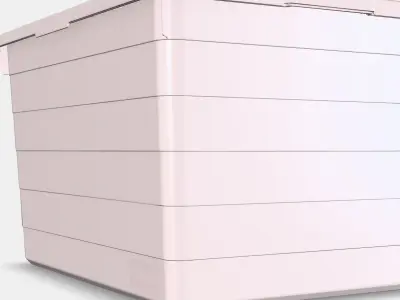 SOCKERBIT Box with lid 3 Low-poly 3D model