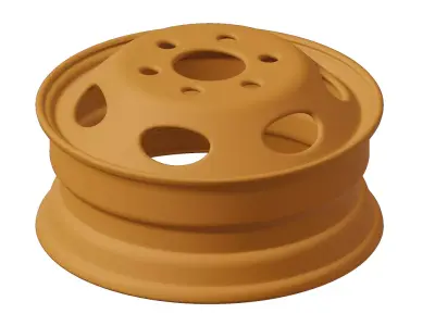 Plastic Truck Rim Toy 3D model