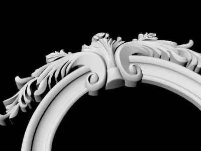 Central decor ornament for furniture 3D model 521