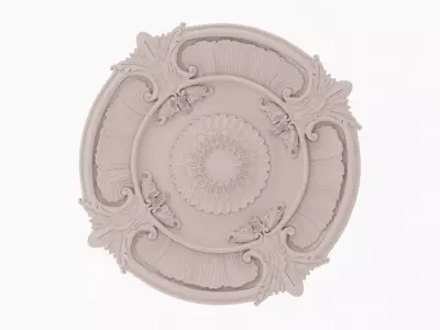 Classic Ceiling Medallion 37 3D model