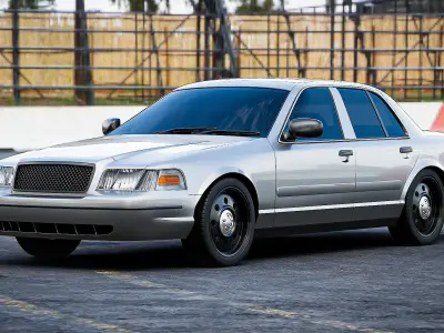 American Sedan Car 3D model