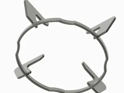 Gas Stove Pan Support 3D print model