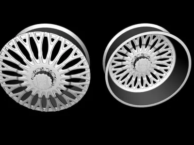 Wheel Amani Forged Napoliano Dually Low-poly 3D model